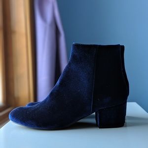 Blue Velvet Metaphor Booties